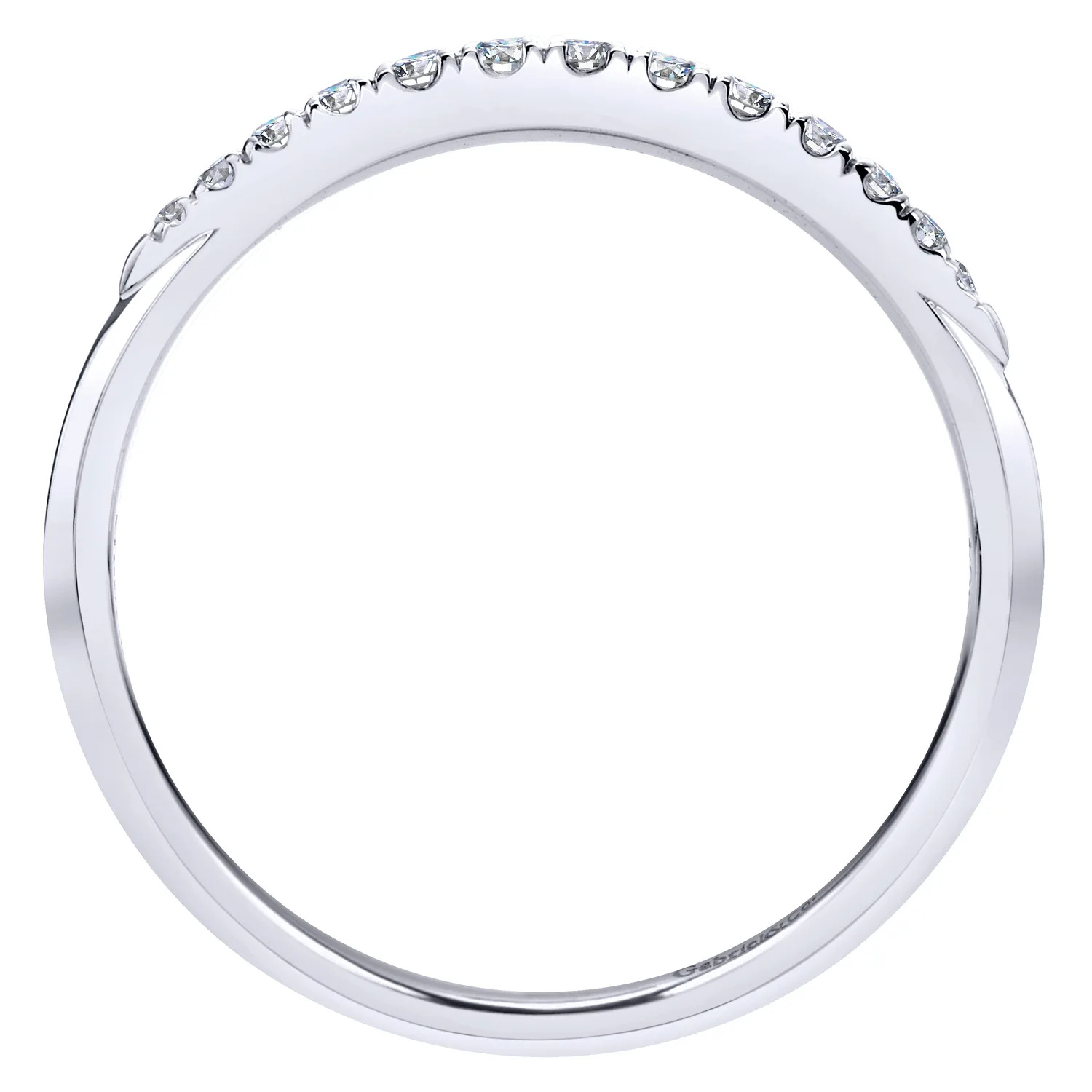 Matching Wedding Band in 14K White Gold, photograph 2