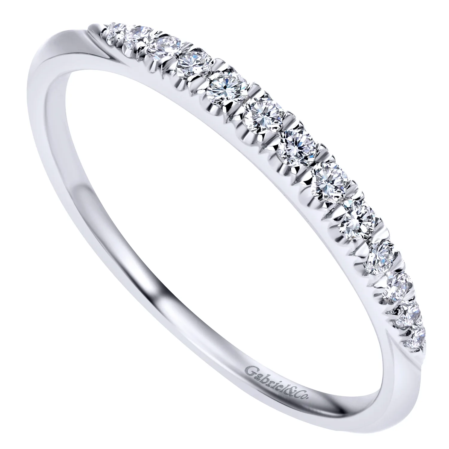 Matching Wedding Band in 14K White Gold, photograph 3