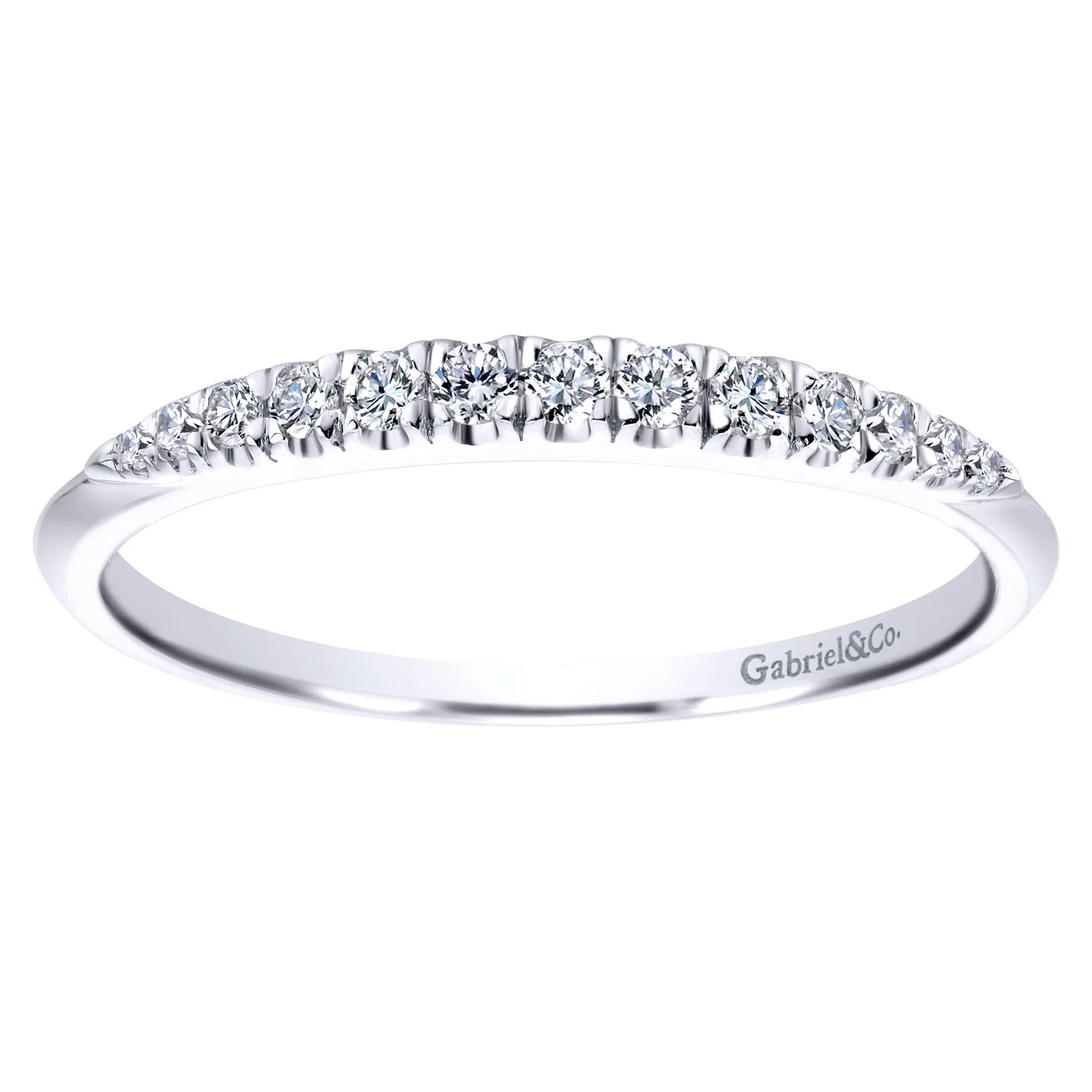 Matching Wedding Band in 14K White Gold, photograph 5