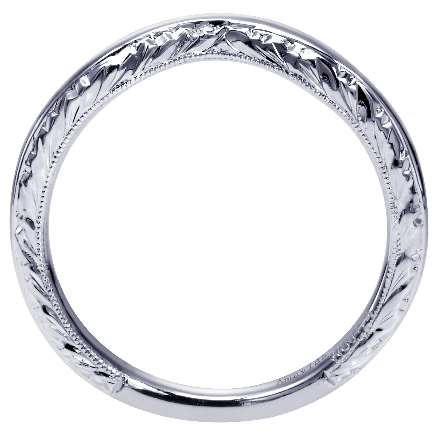 Matching Wedding Band in 18K White Gold, photograph 2