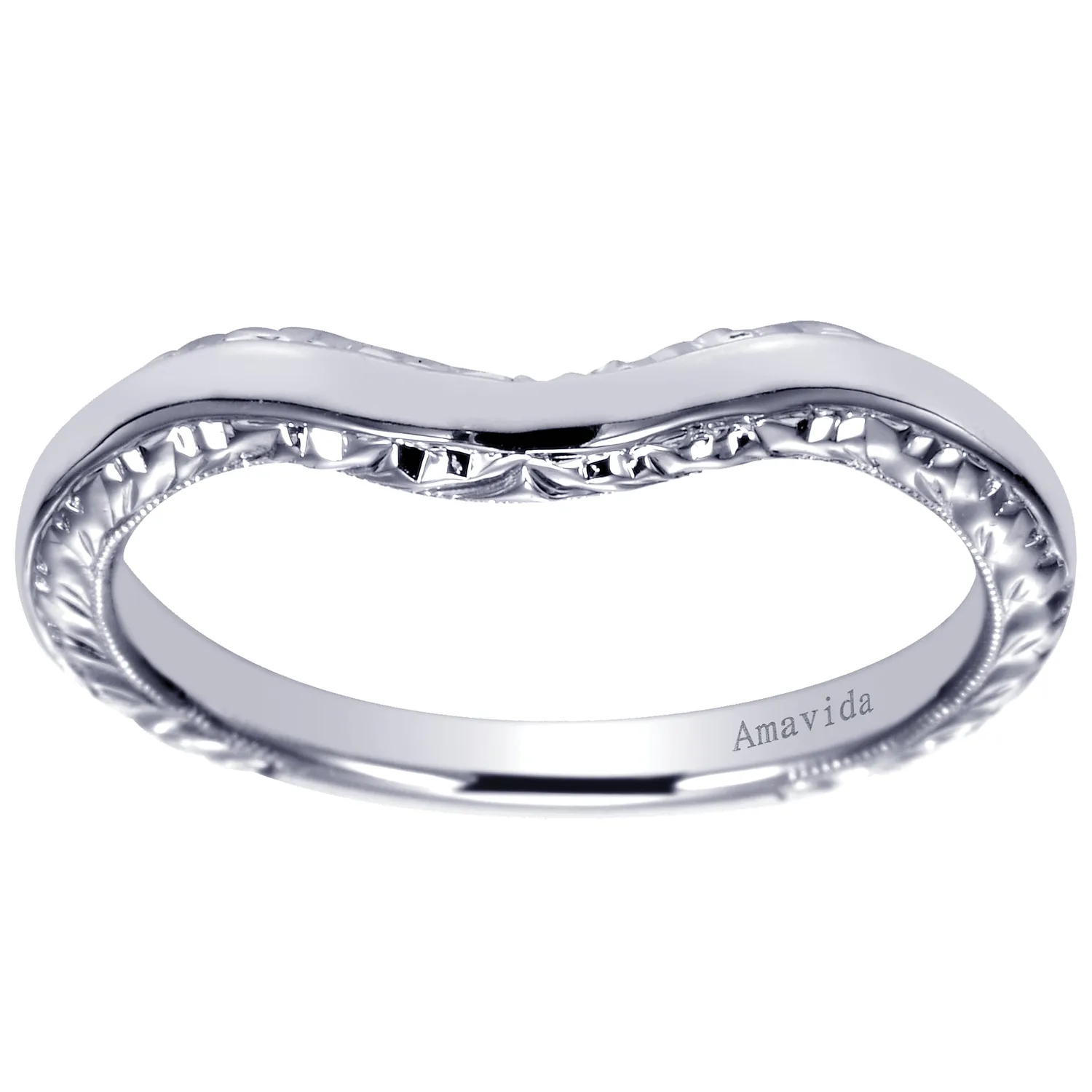 Matching Wedding Band in 18K White Gold, photograph 5