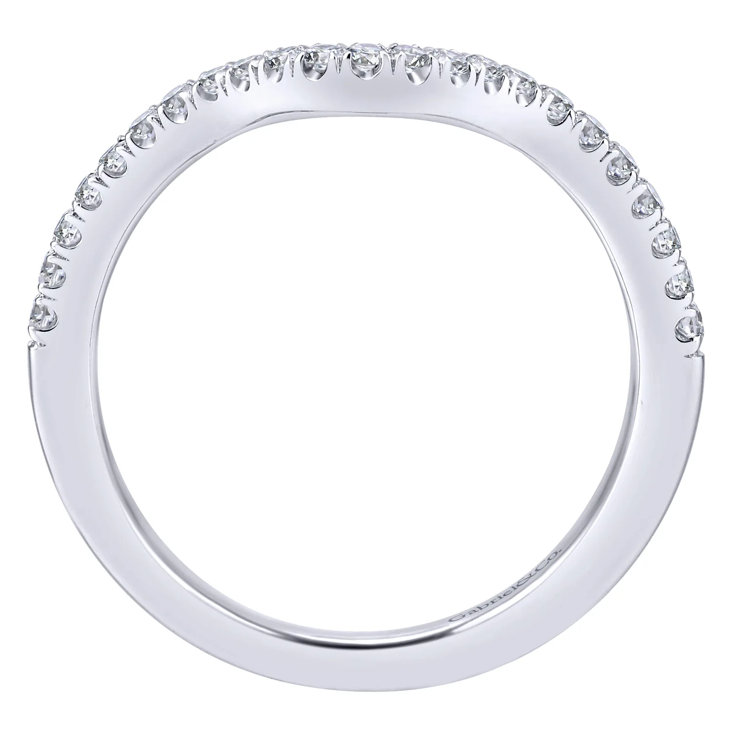 Matching Wedding Band in 14K White Gold, photograph 2