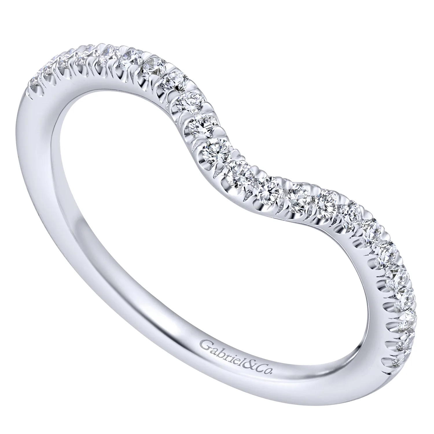 Matching Wedding Band in 14K White Gold, photograph 3