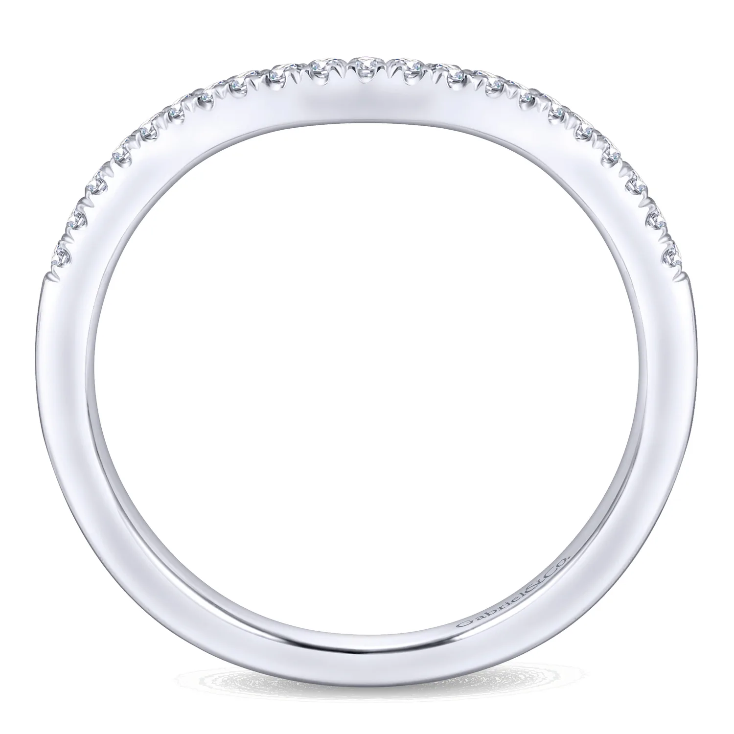 Matching Wedding Band in 14K White Gold, photograph 2
