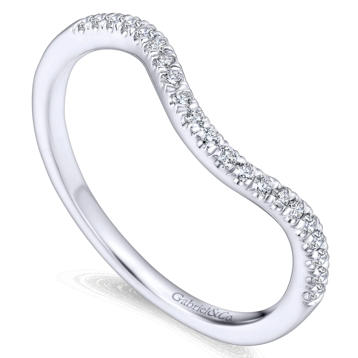 Matching Wedding Band in 14K White Gold, photograph 3