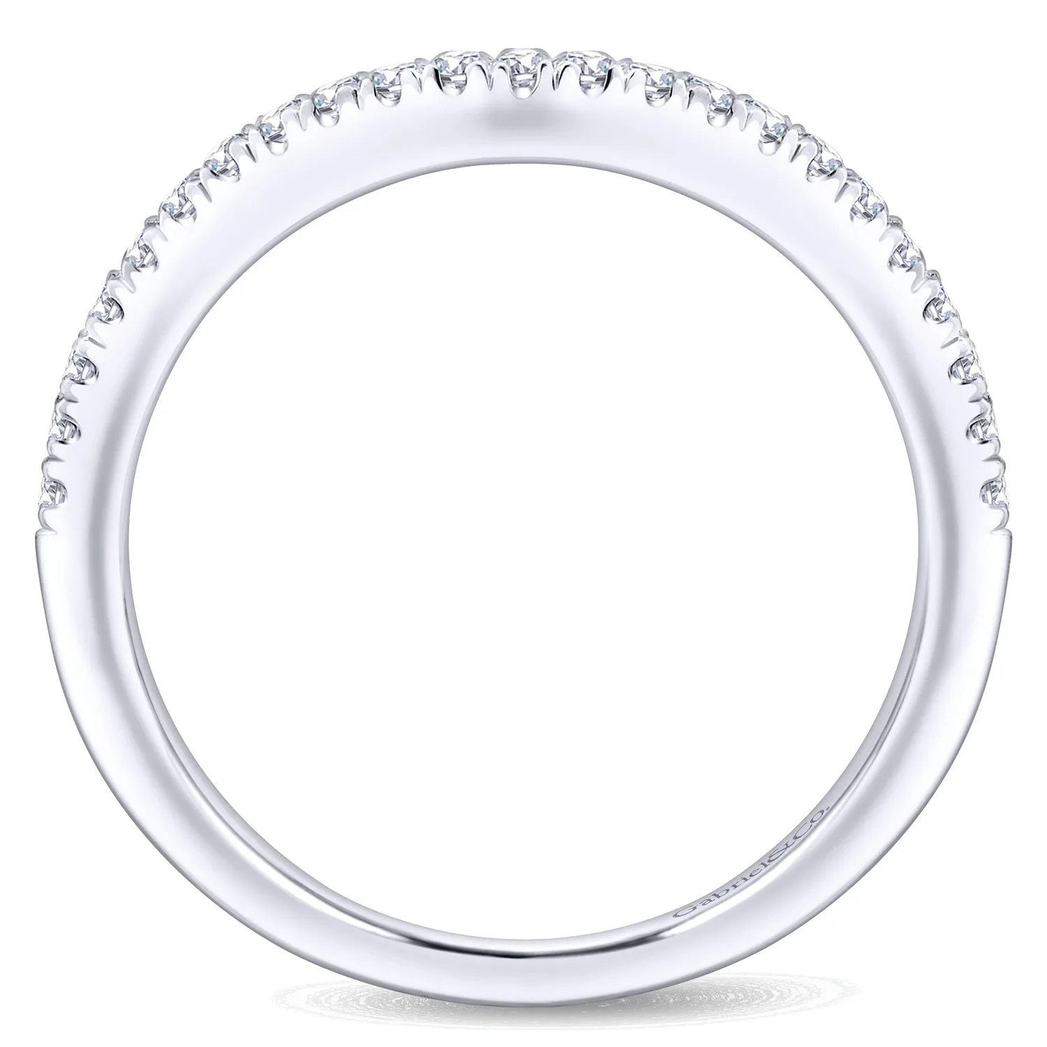 Matching Wedding Band in 14K White Gold, photograph 2