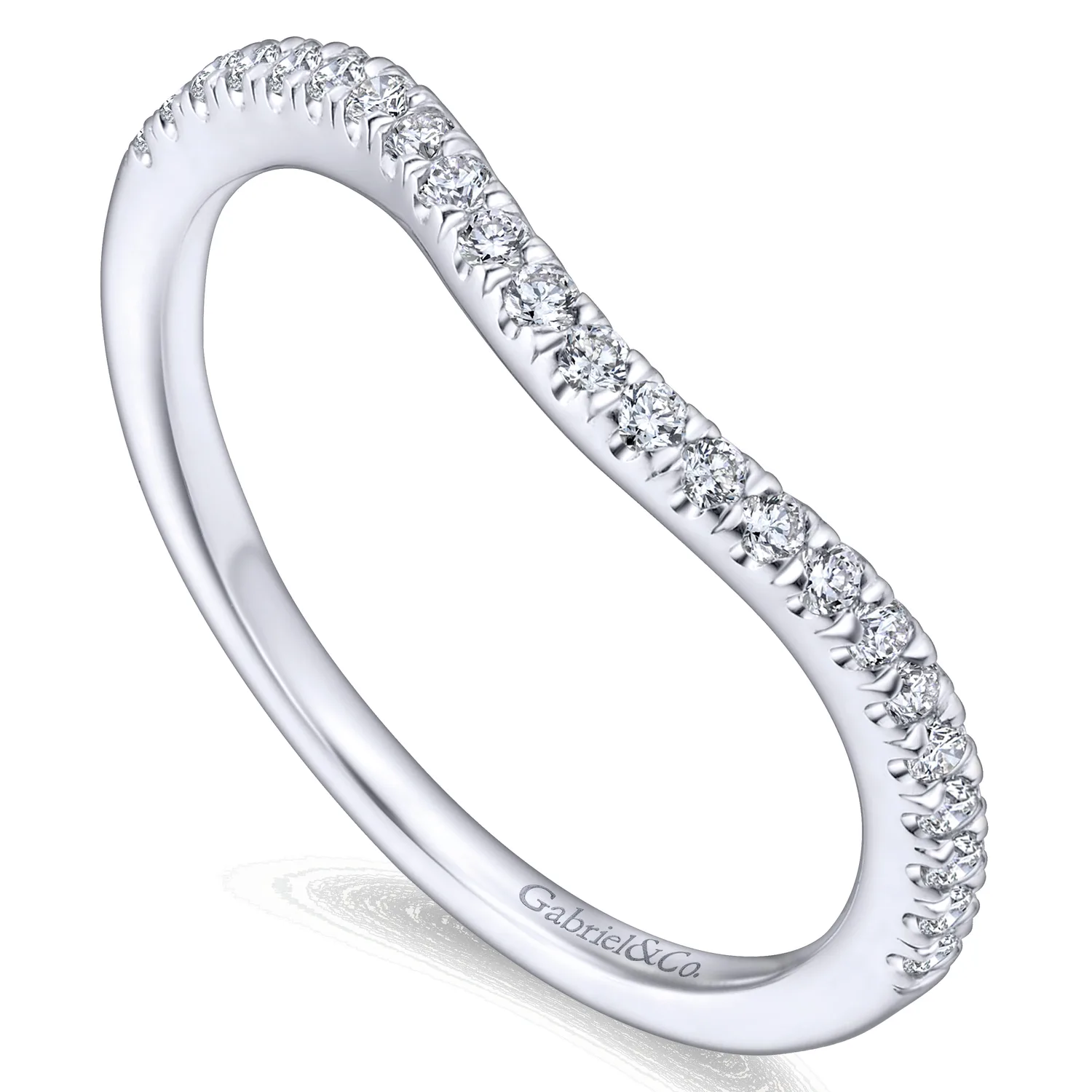 Matching Wedding Band in 14K White Gold, photograph 3