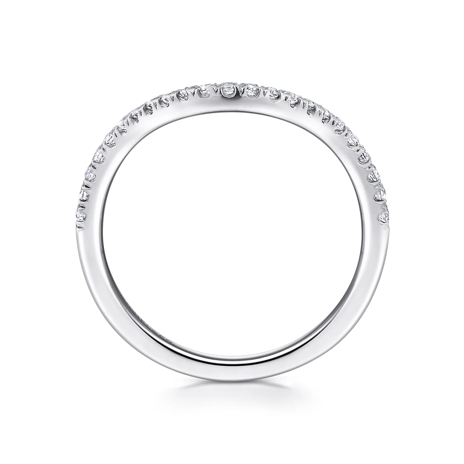Matching Wedding Band in 14K White Gold, photograph 2