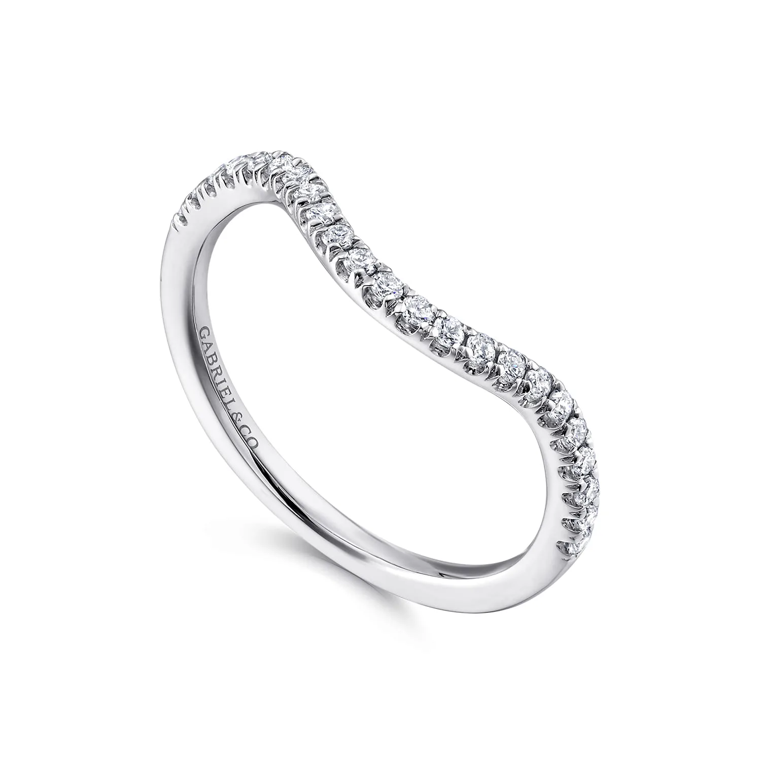 Matching Wedding Band in 14K White Gold, photograph 3
