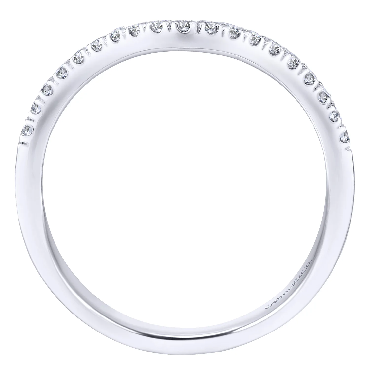 Matching Wedding Band in 14K White Gold, photograph 2