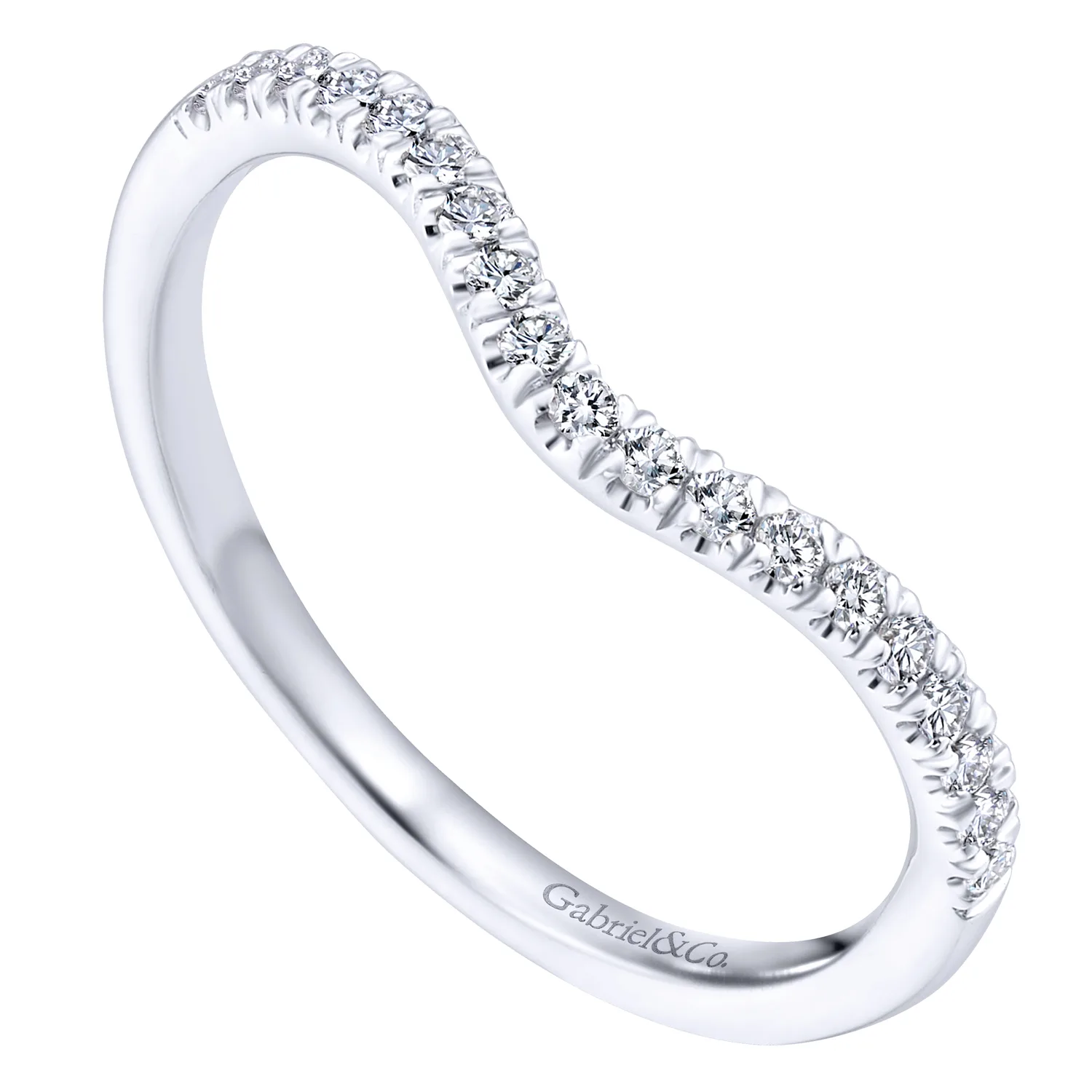 Matching Wedding Band in 14K White Gold, photograph 3