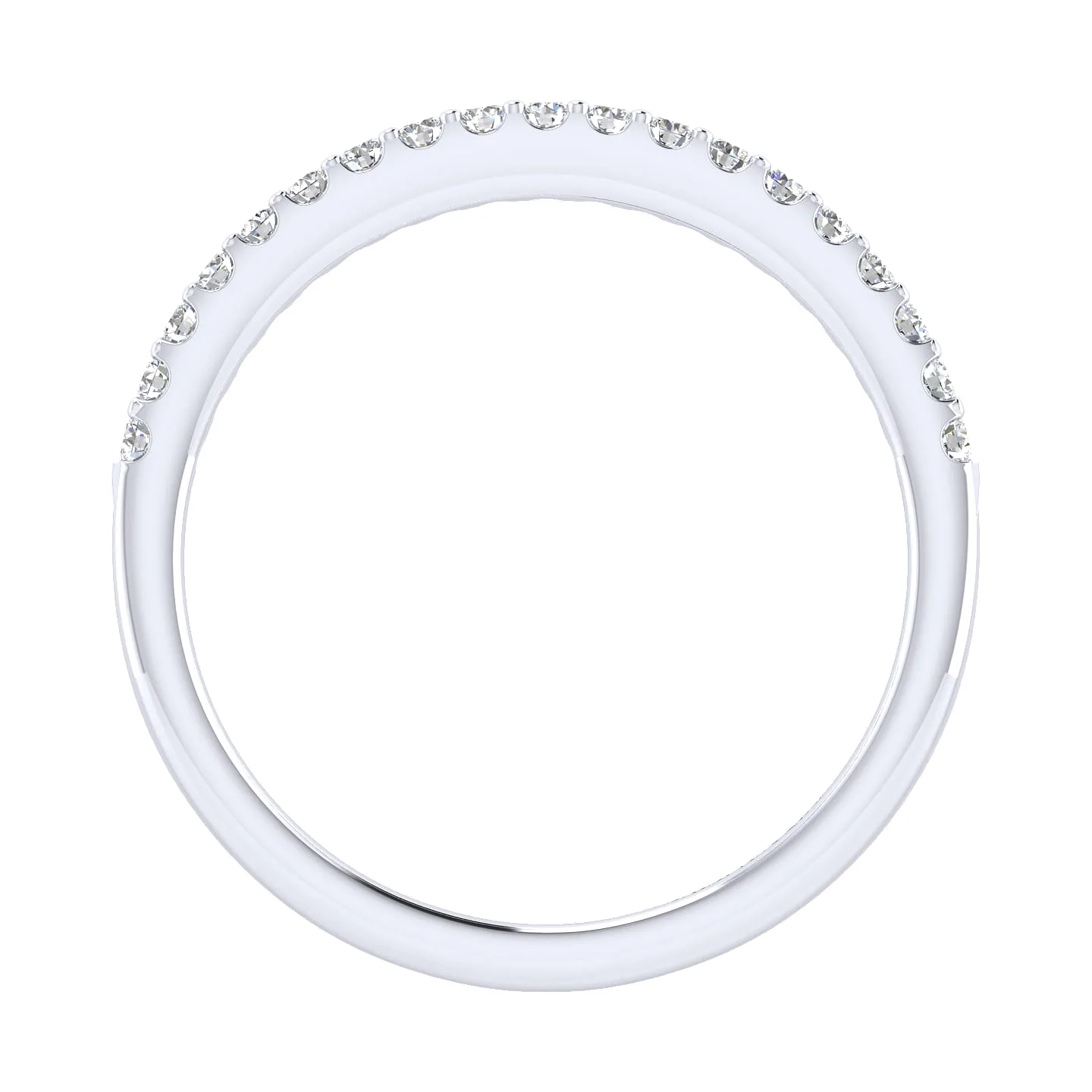 Matching Wedding Band in 14K White Gold, photograph 2