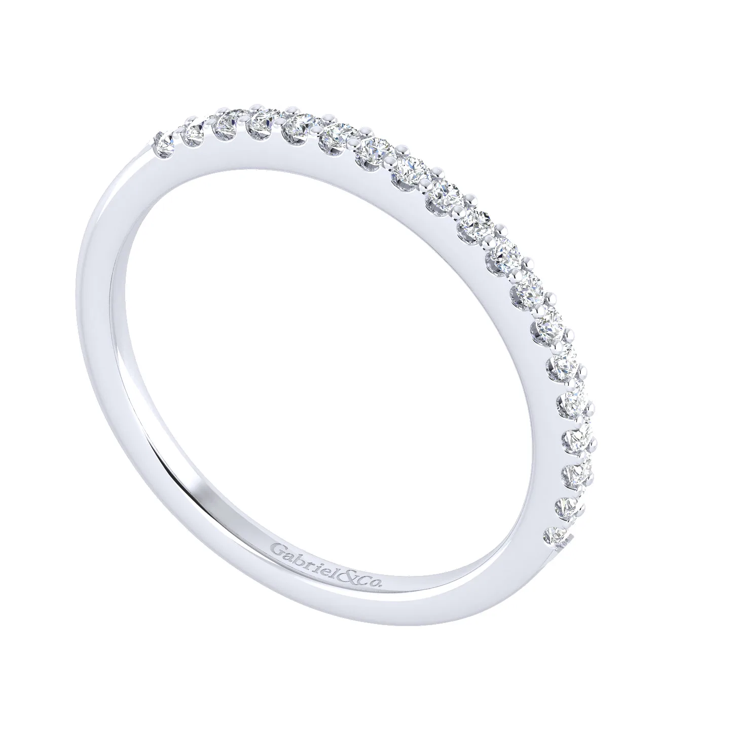 Matching Wedding Band in 14K White Gold, photograph 3