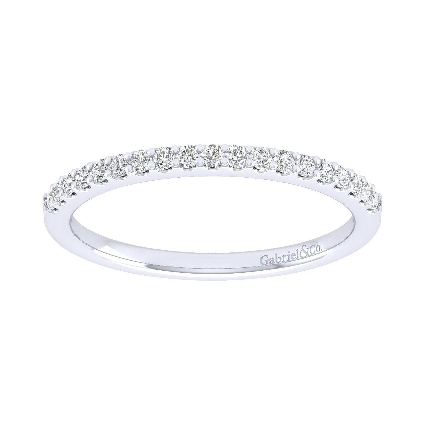 Matching Wedding Band in 14K White Gold, photograph 4