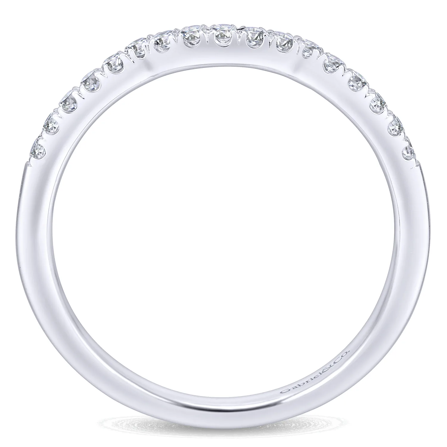 Matching Wedding Band in 14K White Gold, photograph 2