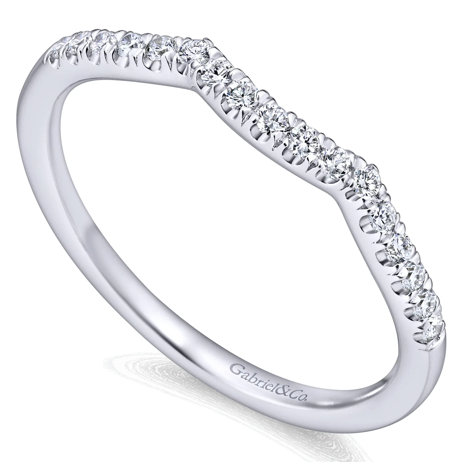 Matching Wedding Band in 14K White Gold, photograph 3