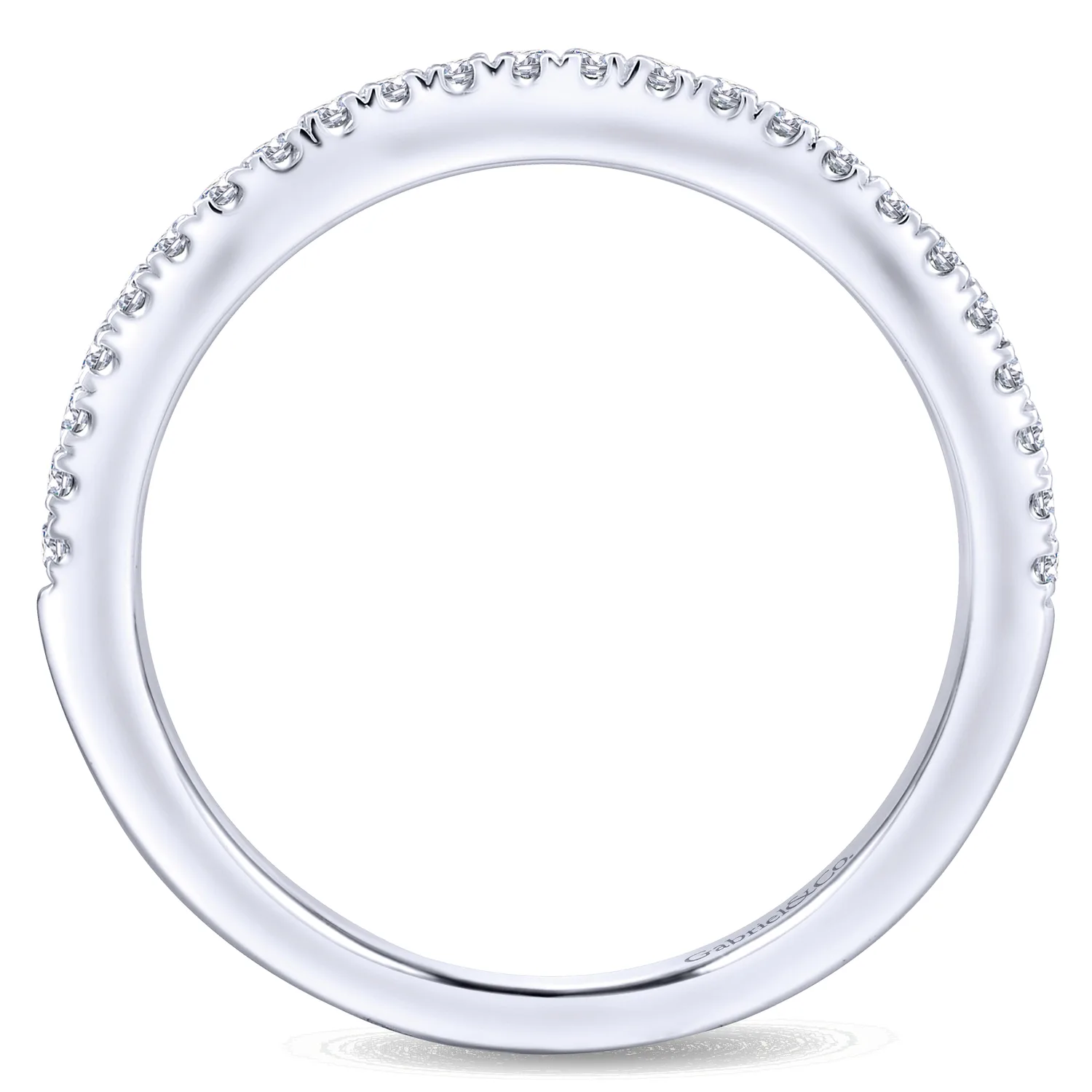 Matching Wedding Band in 14K White Gold, photograph 2