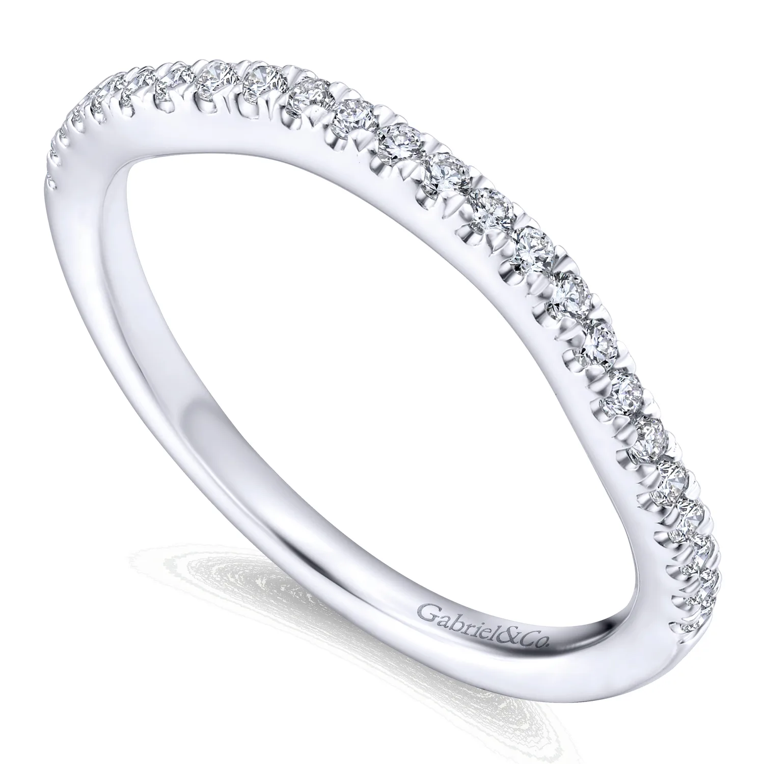 Matching Wedding Band in 14K White Gold, photograph 3