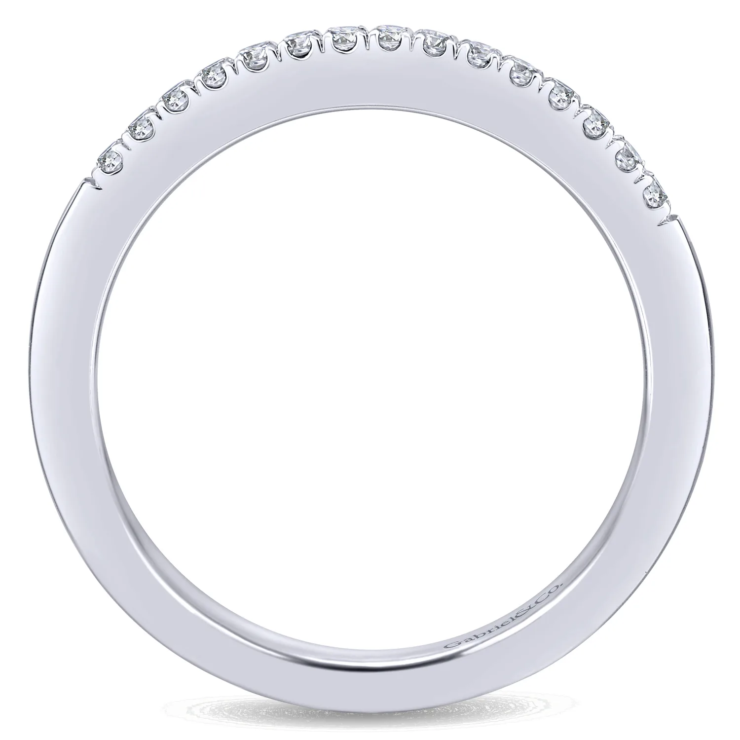 Matching Wedding Band in 14K White Gold, photograph 2