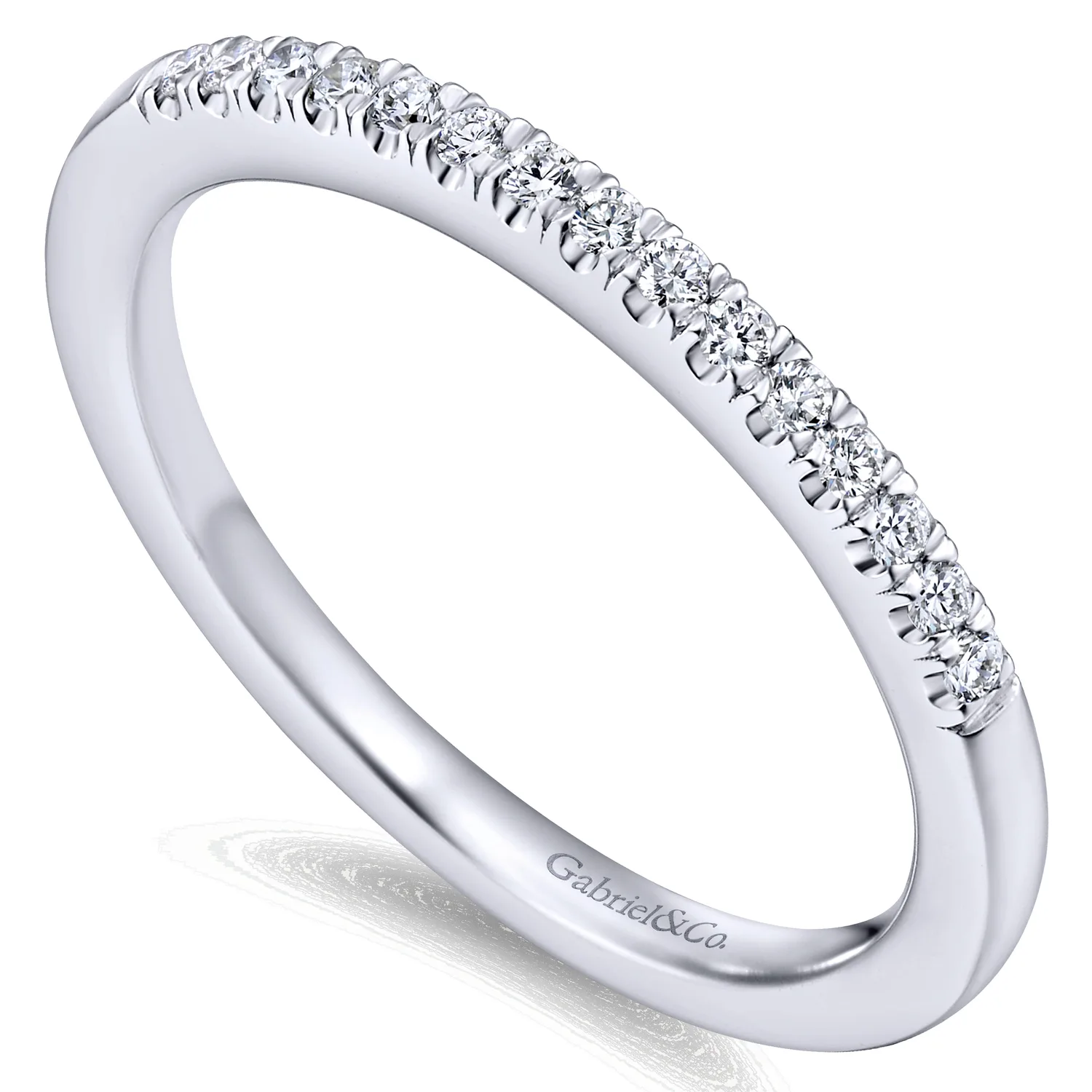 Matching Wedding Band in 14K White Gold, photograph 3