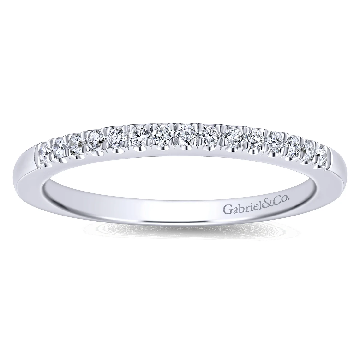 Matching Wedding Band in 14K White Gold, photograph 5