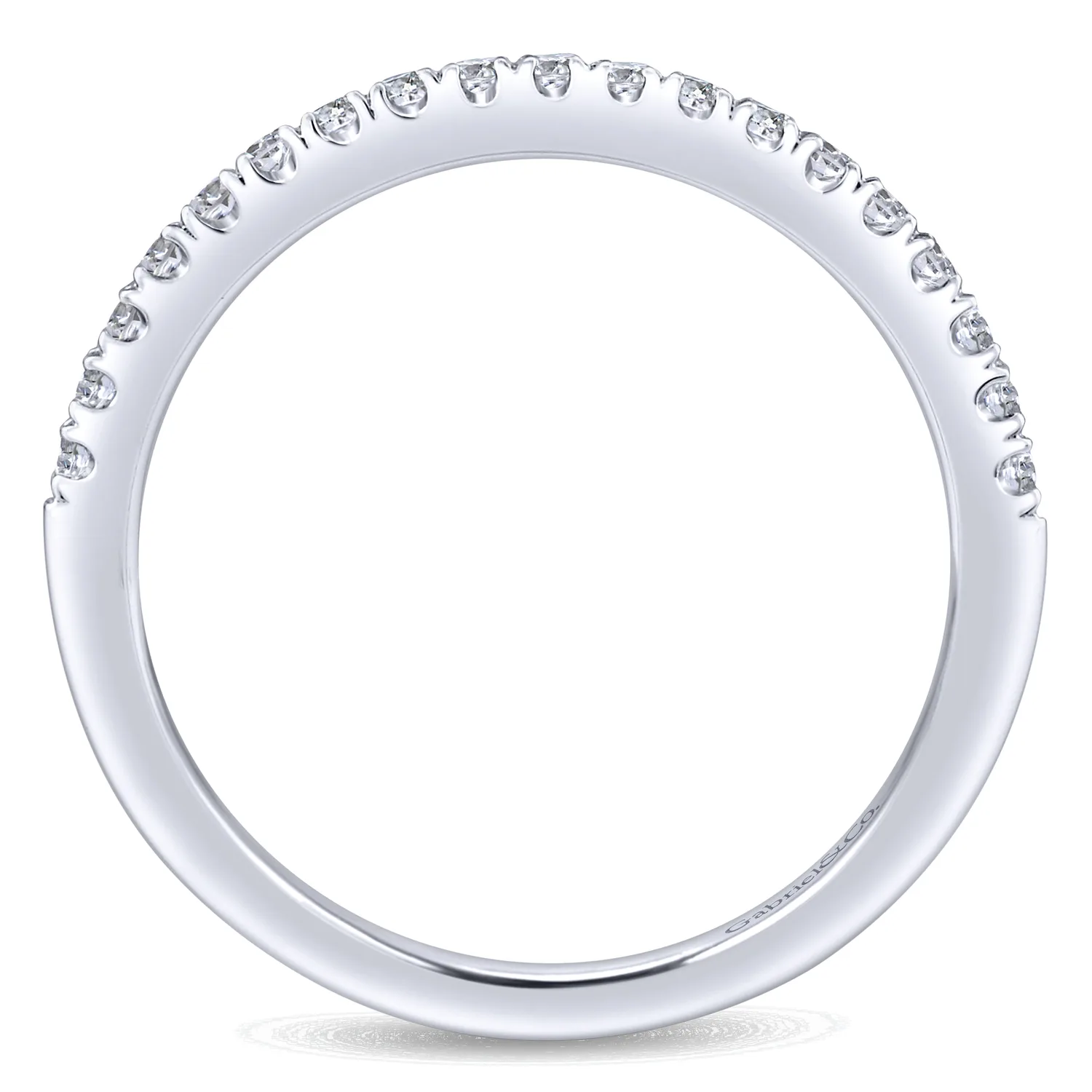 Matching Wedding Band in 14K White Gold, photograph 2
