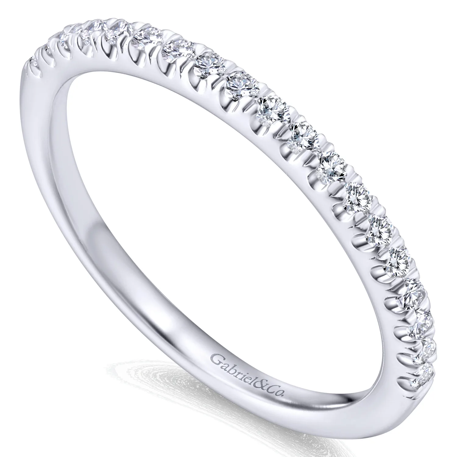 Matching Wedding Band in 14K White Gold, photograph 3