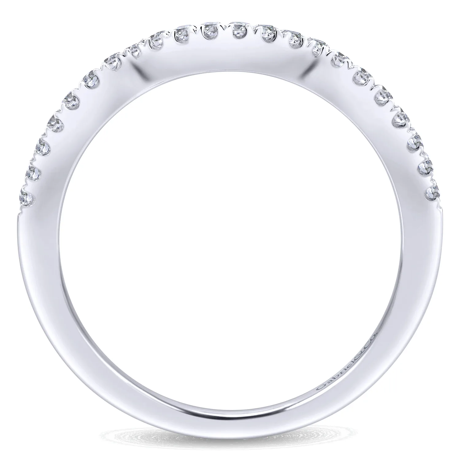 Matching Wedding Band in 14K White Gold, photograph 2