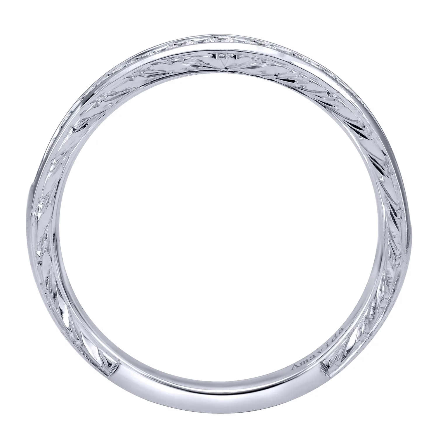 Matching Wedding Band in 18K White Gold, photograph 2