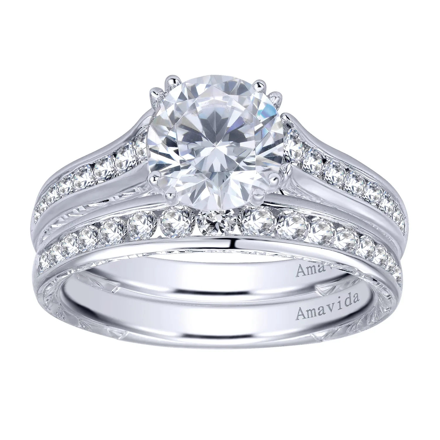 Matching Wedding Band in 18K White Gold, photograph 4