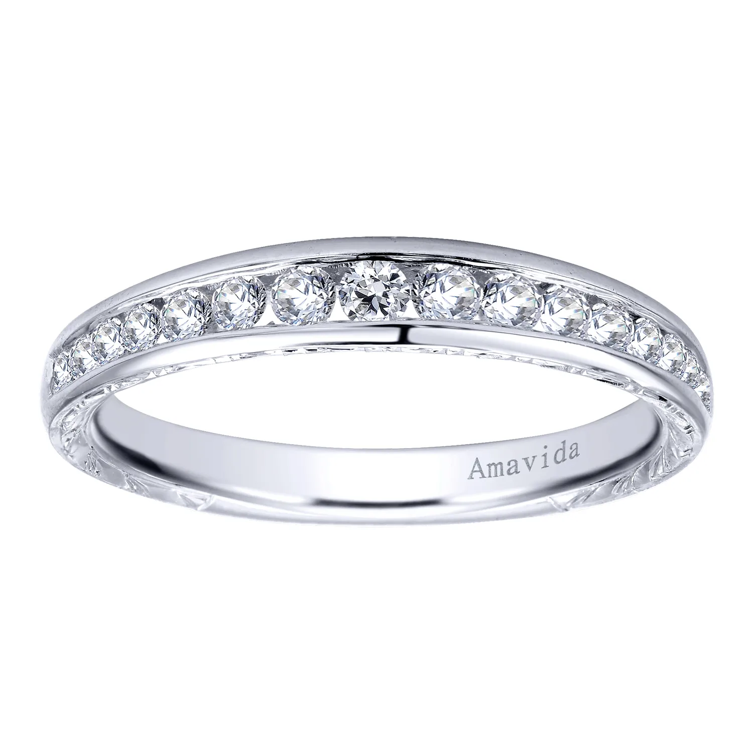 Matching Wedding Band in 18K White Gold, photograph 5