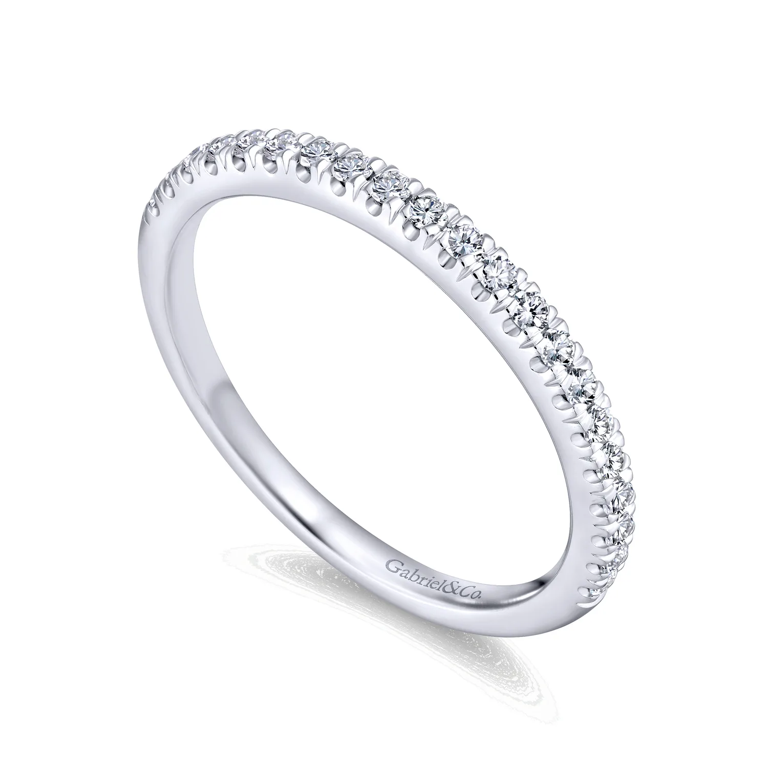 Matching Wedding Band in 14K White Gold, photograph 3