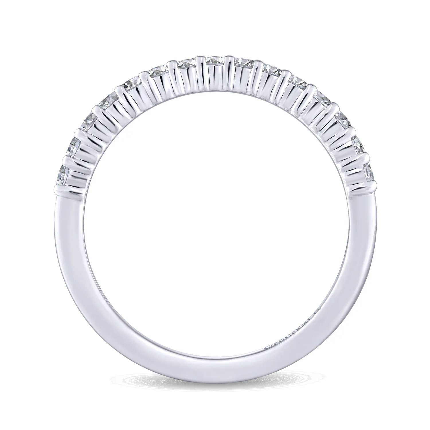 Matching Wedding Band in 14K White Gold, photograph 2