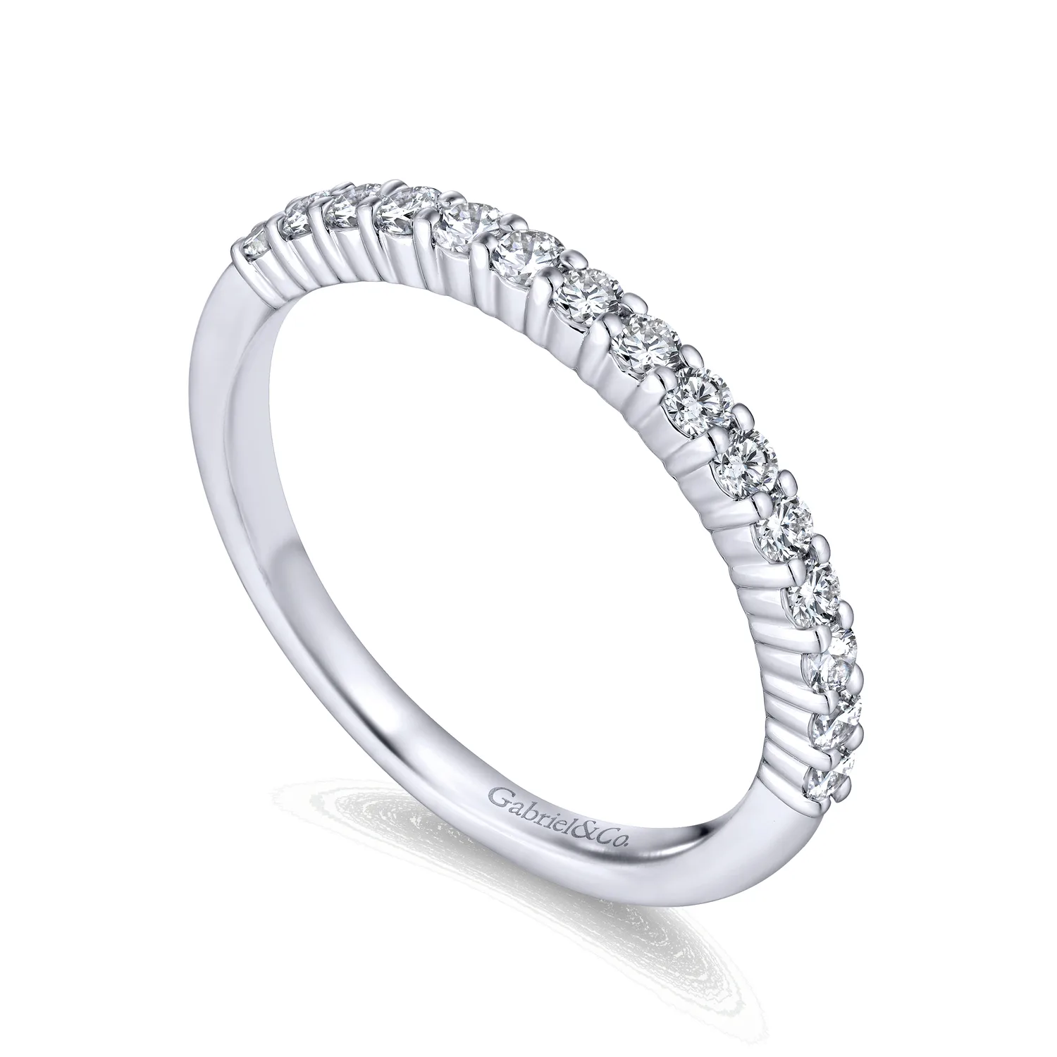Matching Wedding Band in 14K White Gold, photograph 3