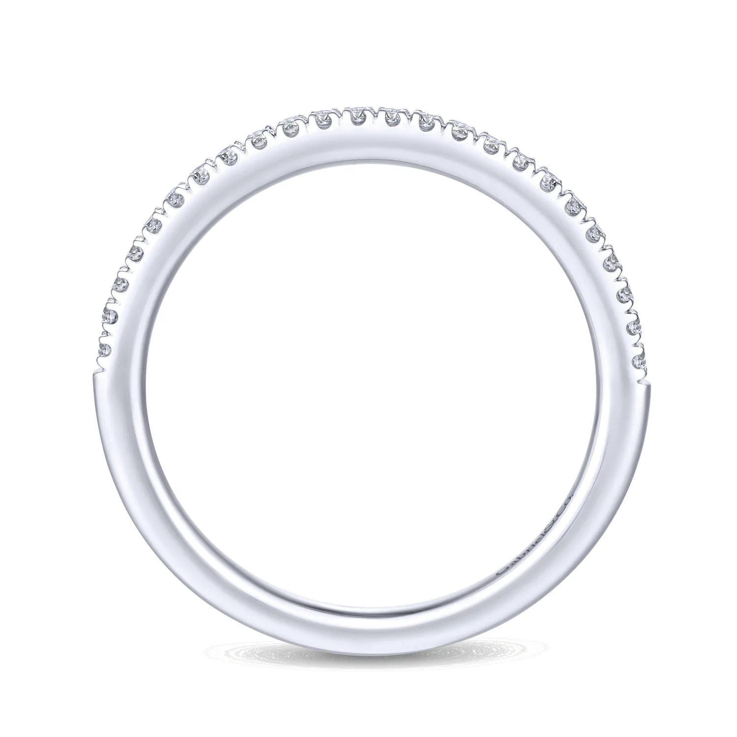 Matching Wedding Band in 14K White Gold, photograph 2