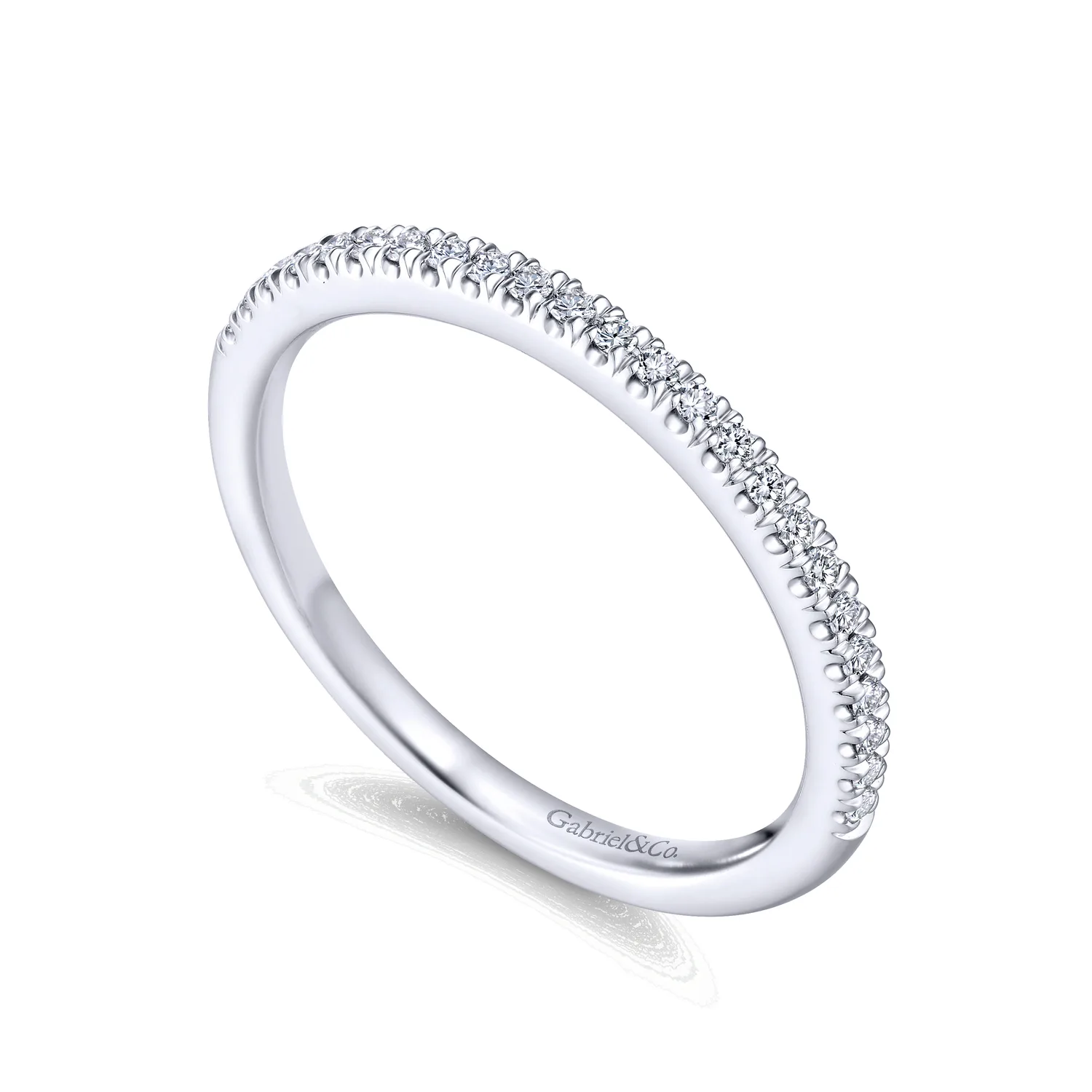 Matching Wedding Band in 14K White Gold, photograph 3