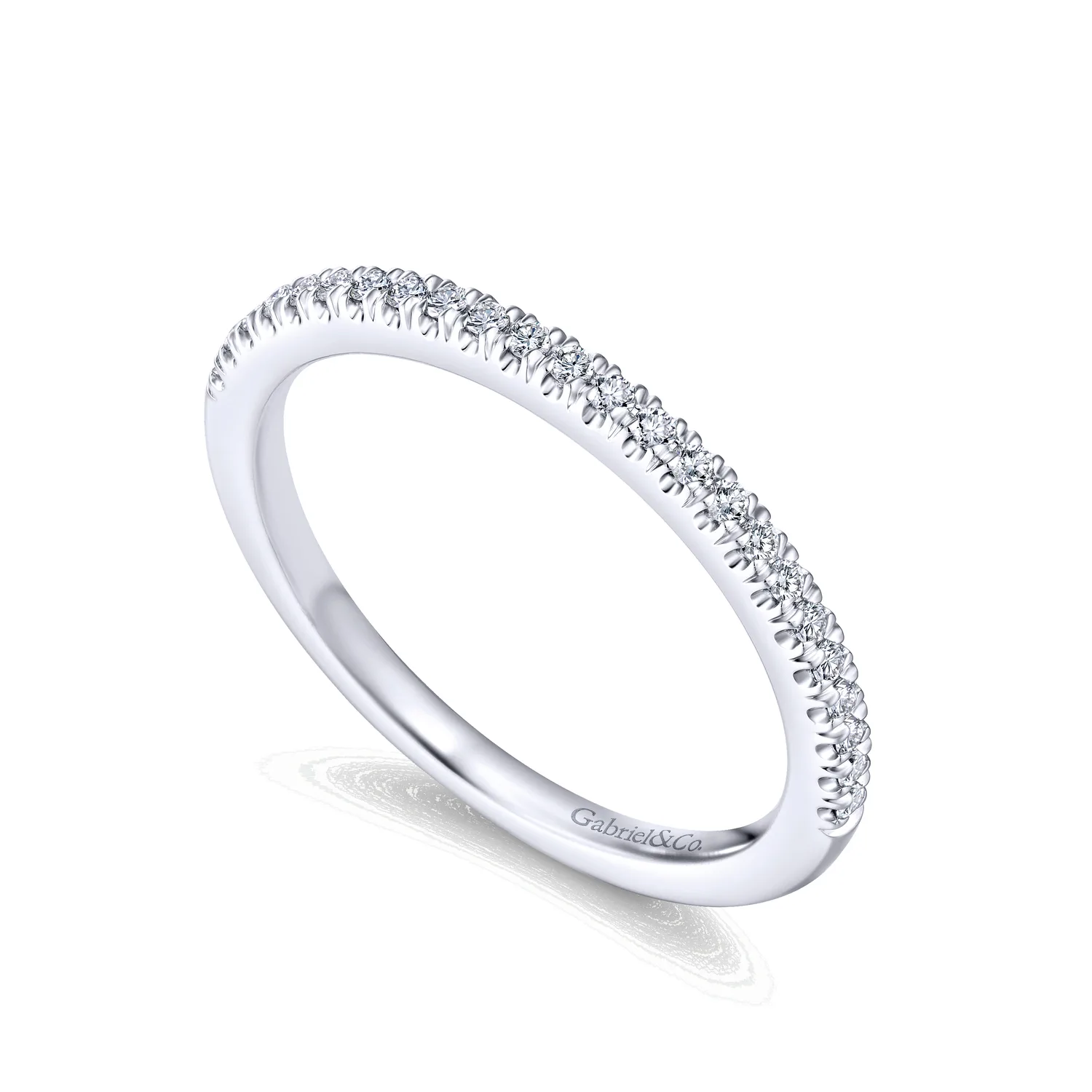 Matching Wedding Band in 14K White Gold, photograph 3