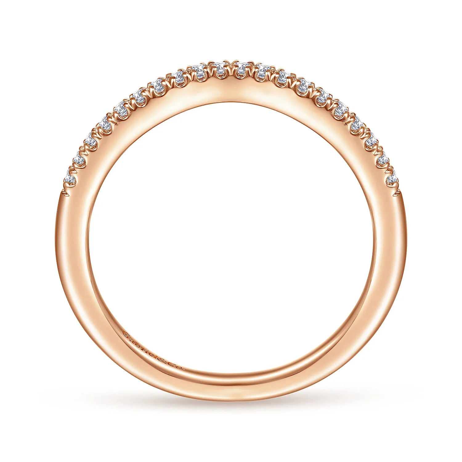 Matching Wedding Band in 14K Rose Gold, photograph 2