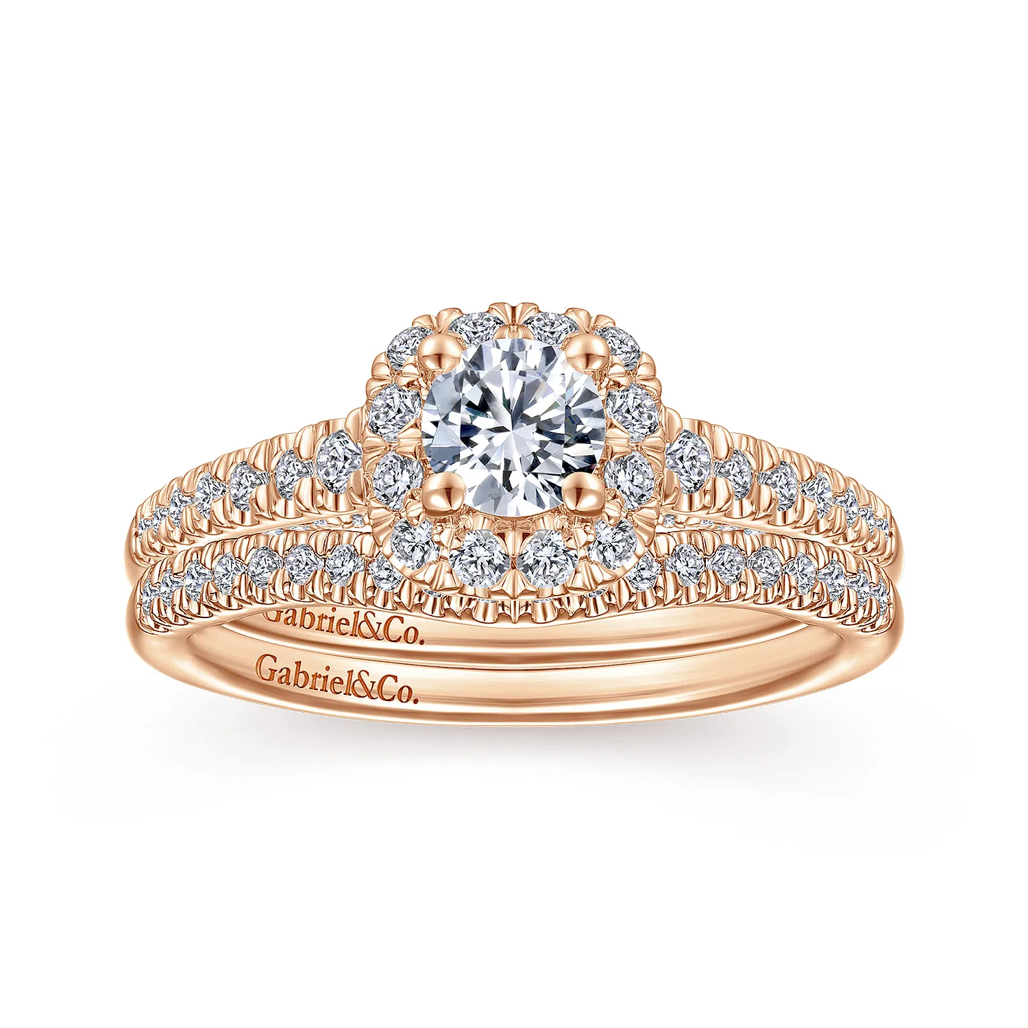 Matching Wedding Band in 14K Rose Gold, photograph 4