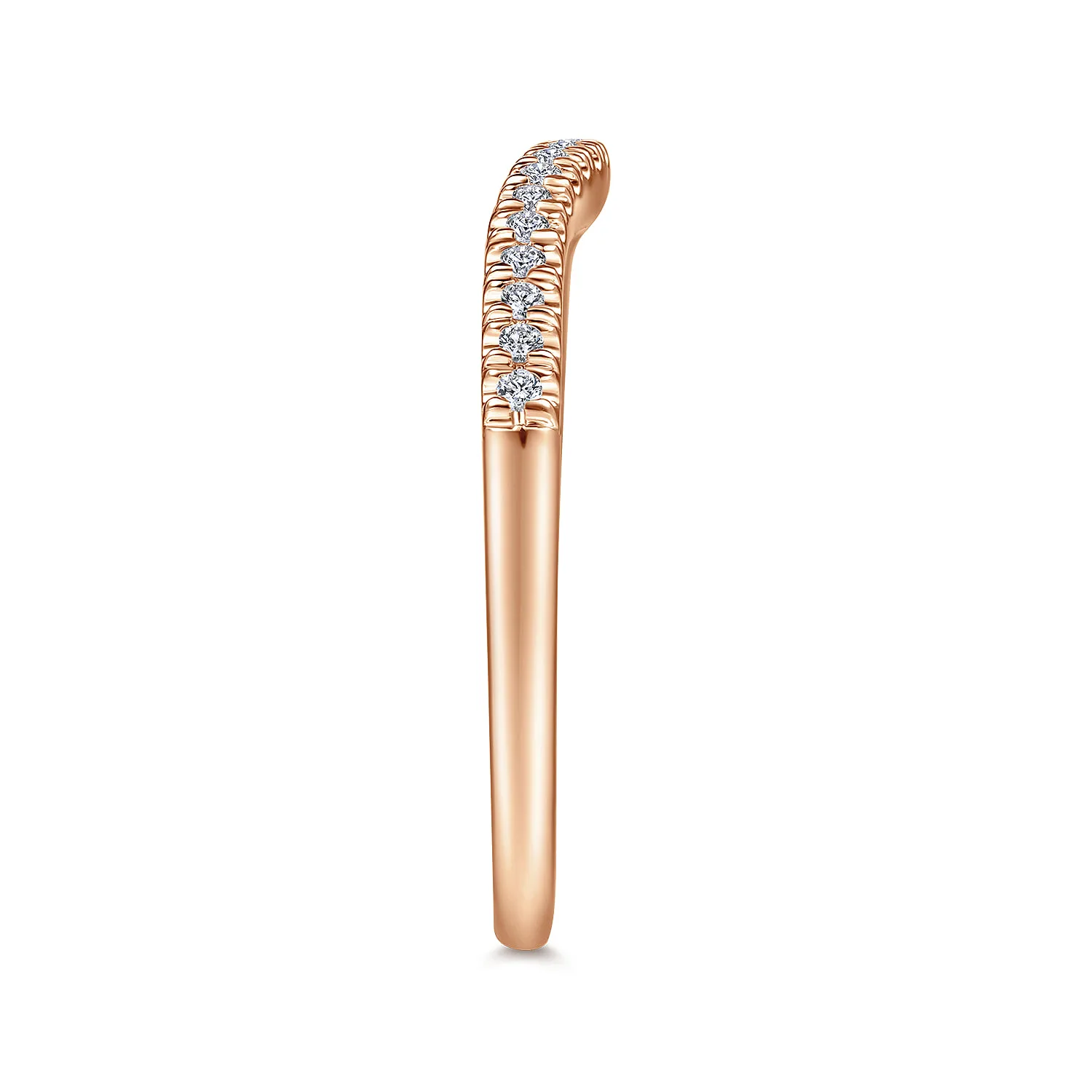Matching Wedding Band in 14K Rose Gold, photograph 5