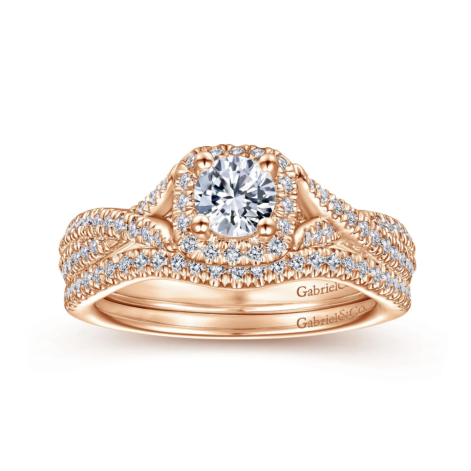 Matching Wedding Band in 14K Rose Gold, photograph 4