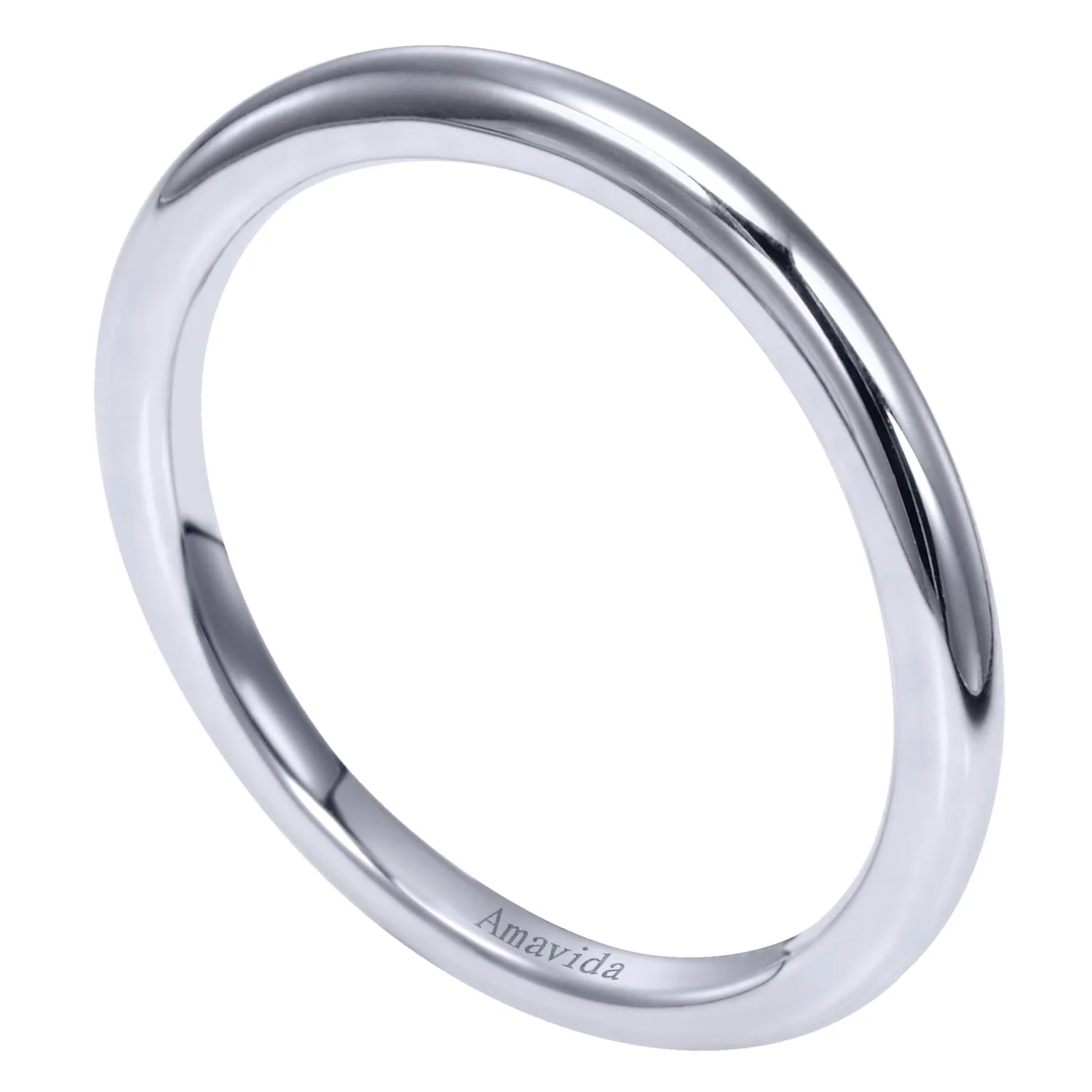 Matching Wedding Band in 18K White Gold, photograph 3