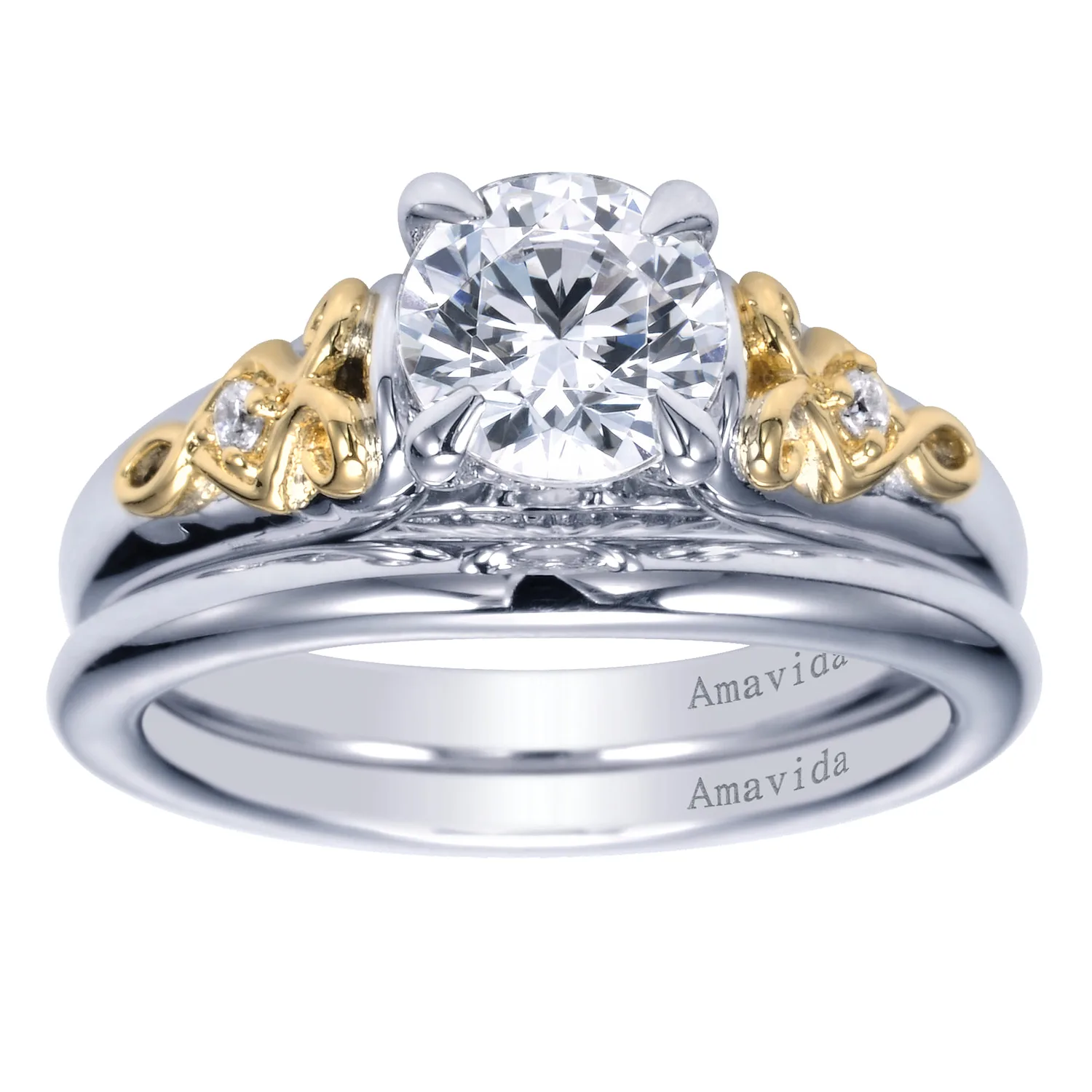 Matching Wedding Band in 18K White Gold, photograph 4