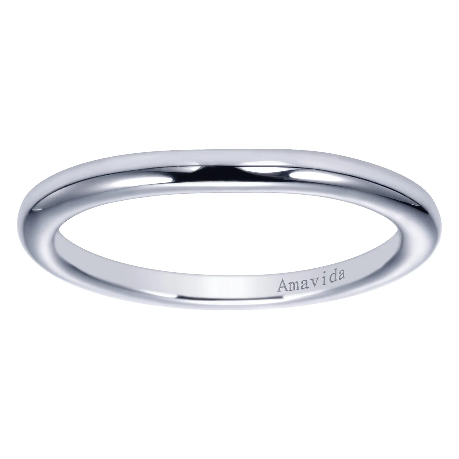 Matching Wedding Band in 18K White Gold, photograph 5