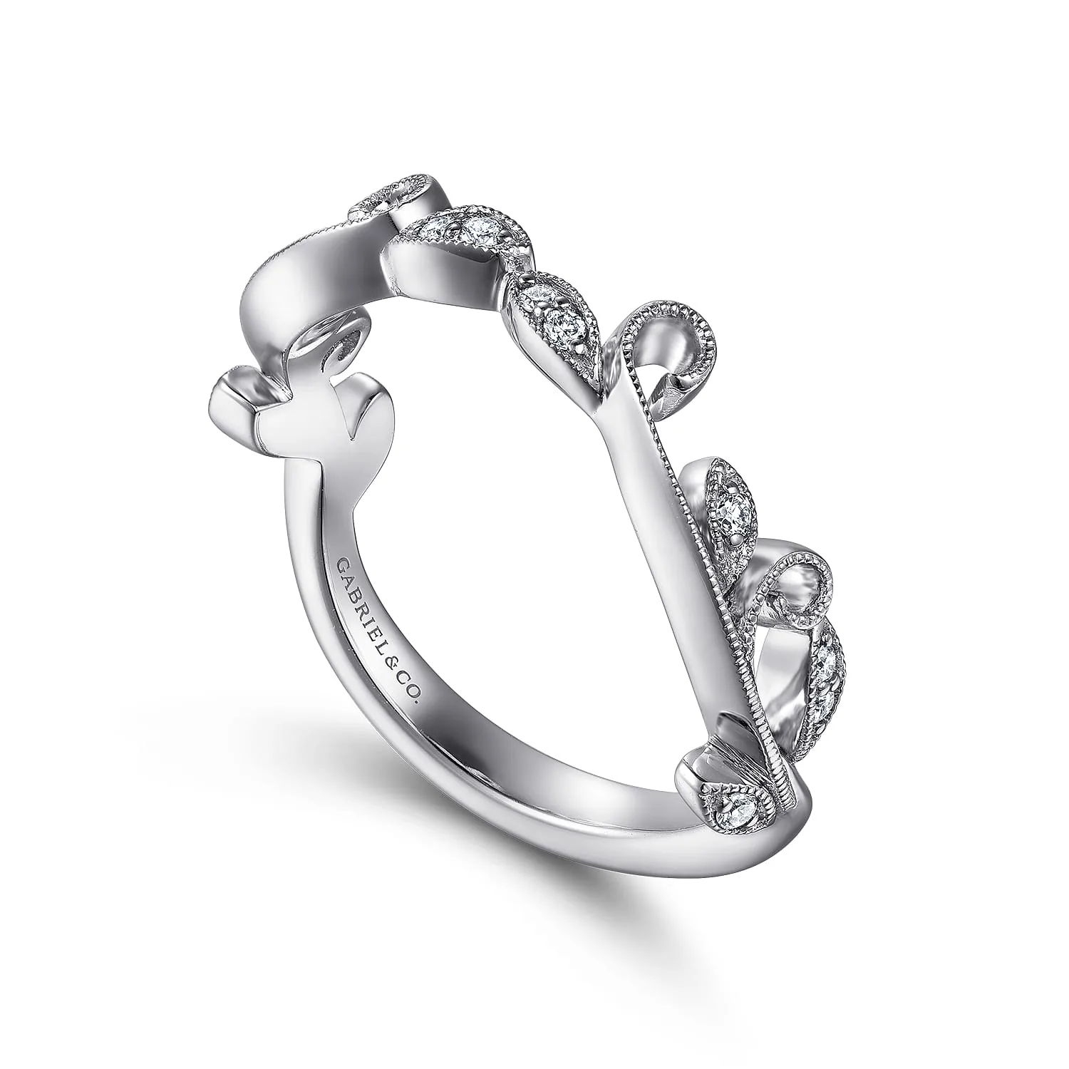 Matching Wedding Band in 14K White Gold, photograph 3