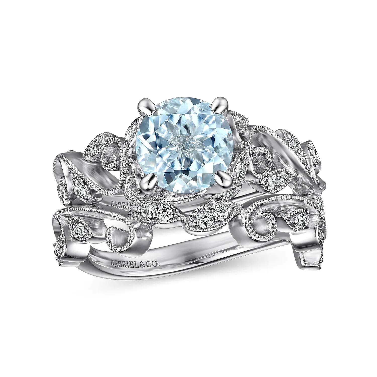 Matching Wedding Band in 14K White Gold, photograph 4