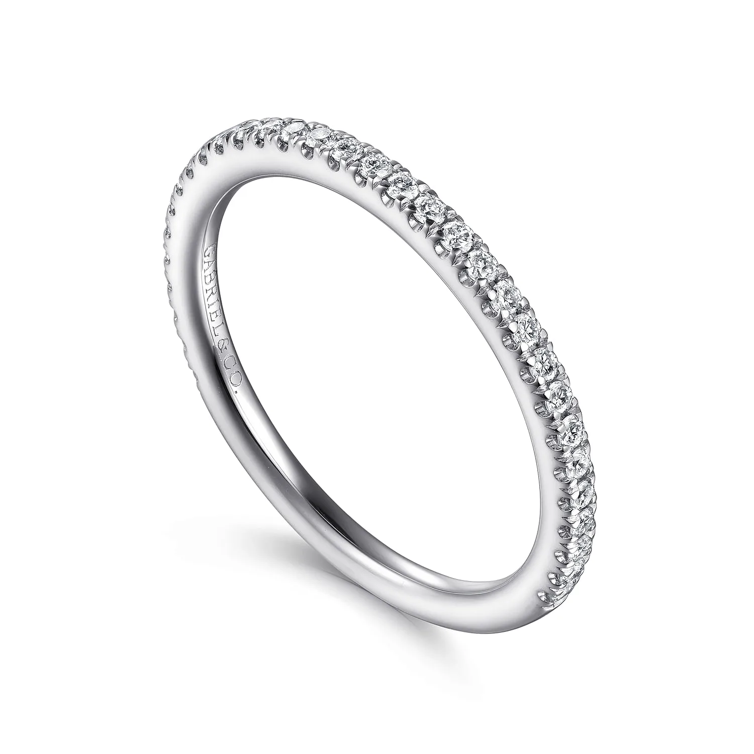 Matching Wedding Band in 14K White Gold, photograph 3
