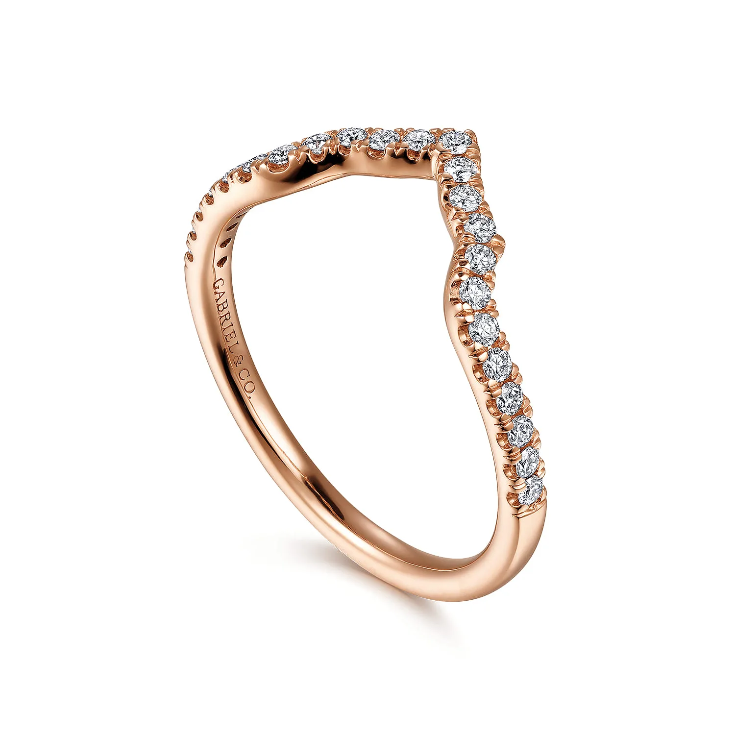 Matching Wedding Band in 14K Rose Gold, photograph 3