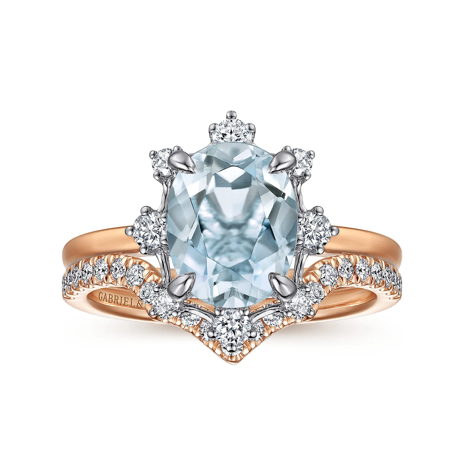 Matching Wedding Band in 14K Rose Gold, photograph 4