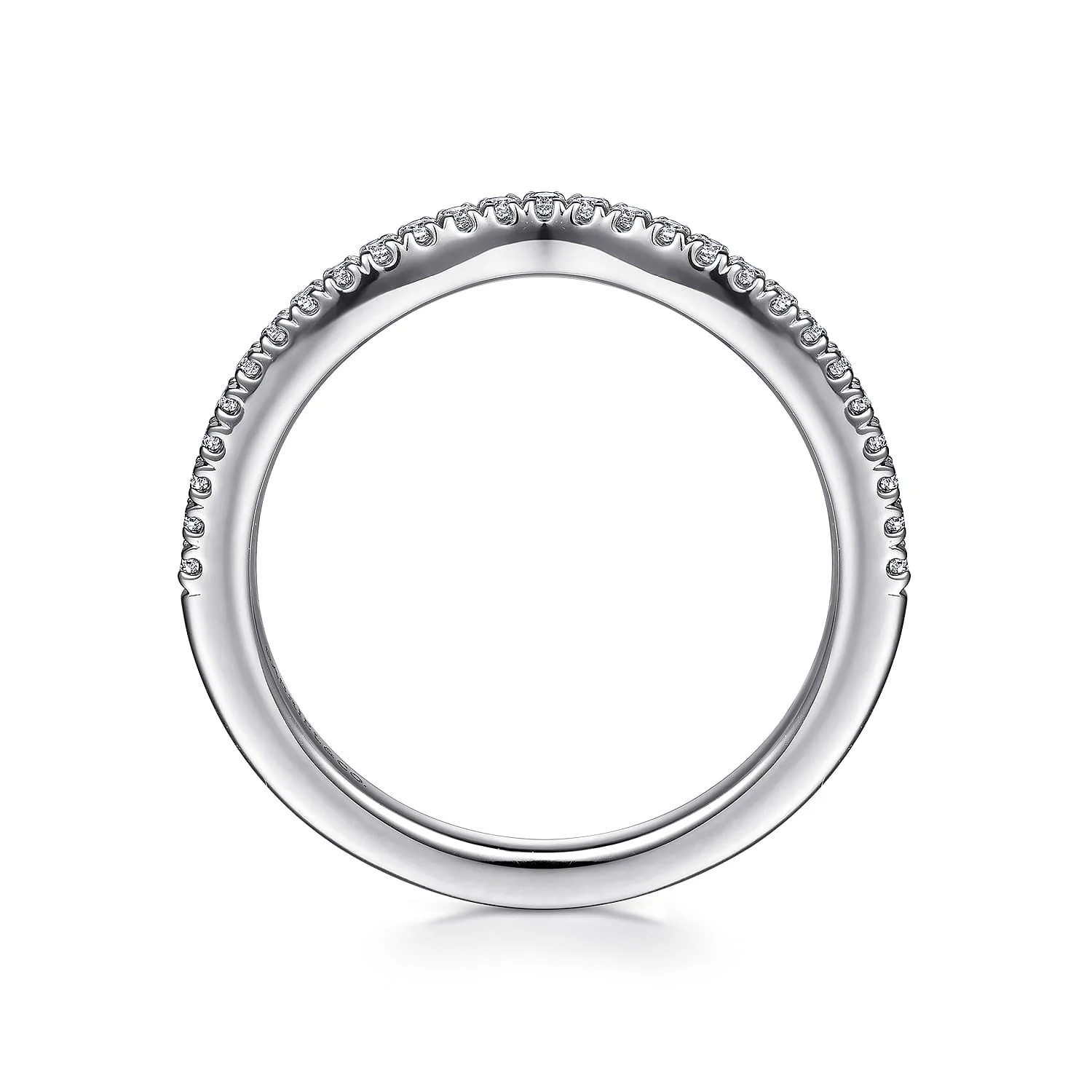 Matching Wedding Band in 14K White Gold, photograph 2
